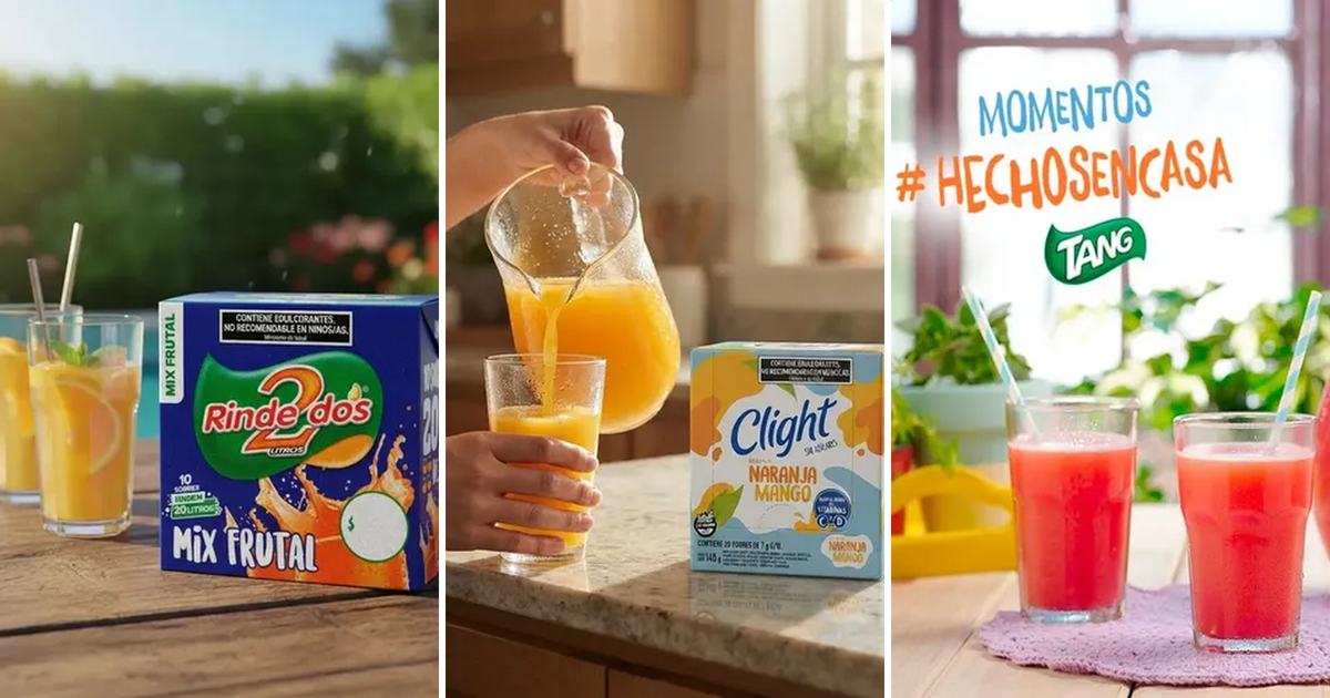 Jugos en polvo: benchmark creativo